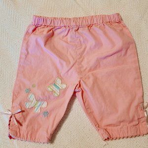SOLD Pink Butterfly Shorts - 12M